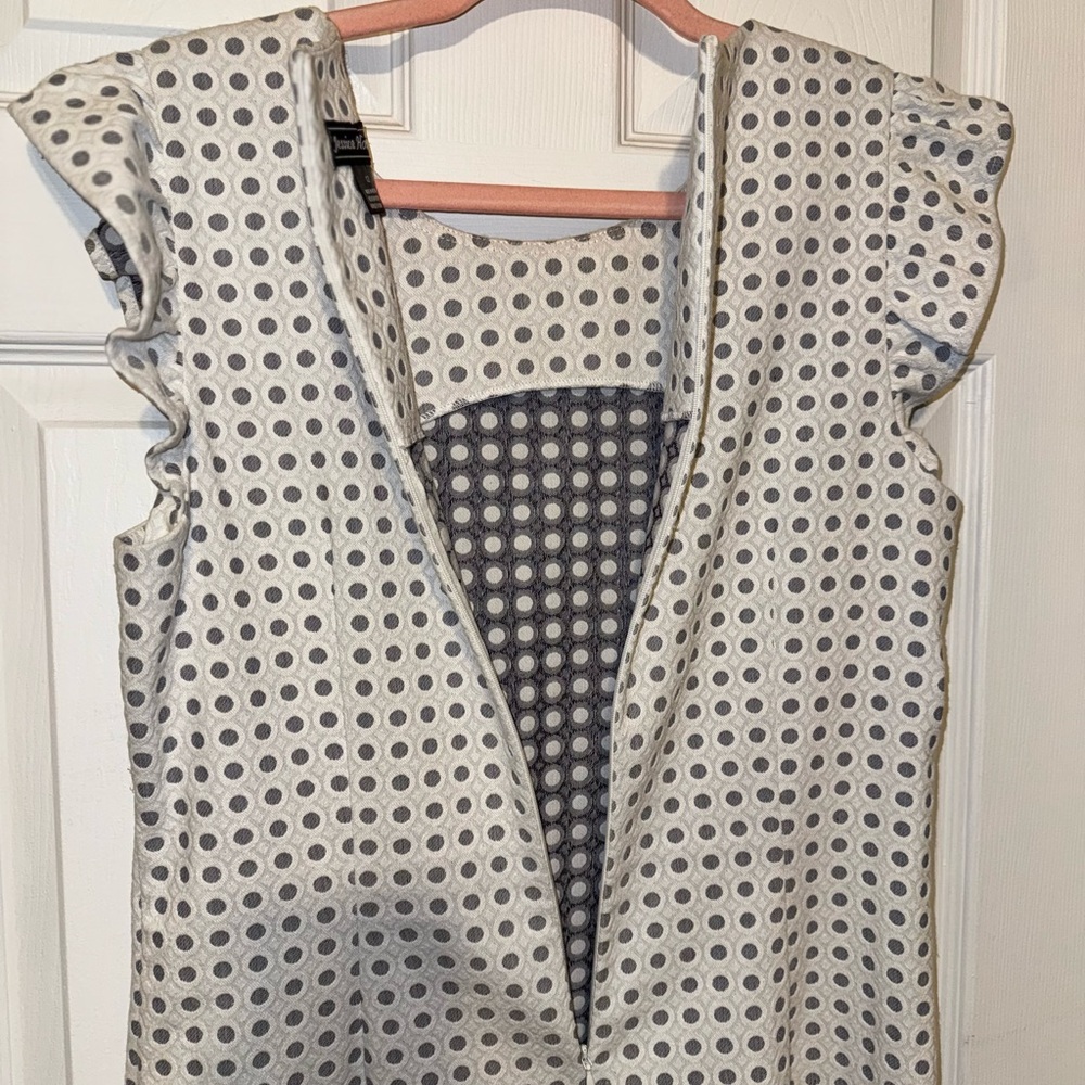 Jessica Howard Cream and Black Patterned Mini Dress - Picture 5 of 6